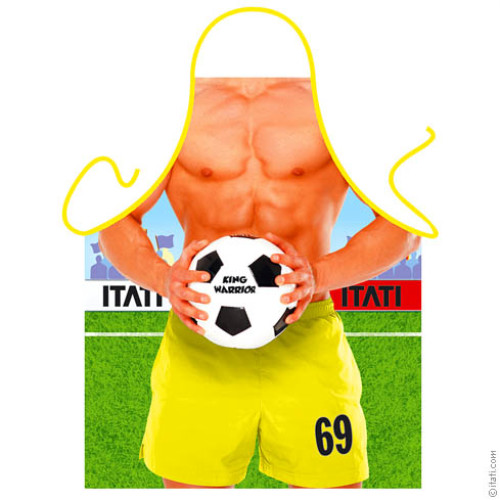 69 football player apron - it