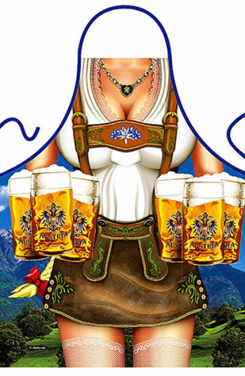 Beer austrian woman apron